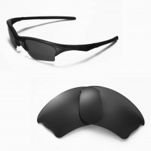 Walleva Black ISARC Polarized Replacement Lenses for Oakley Half Jacket XLJ Sunglasses